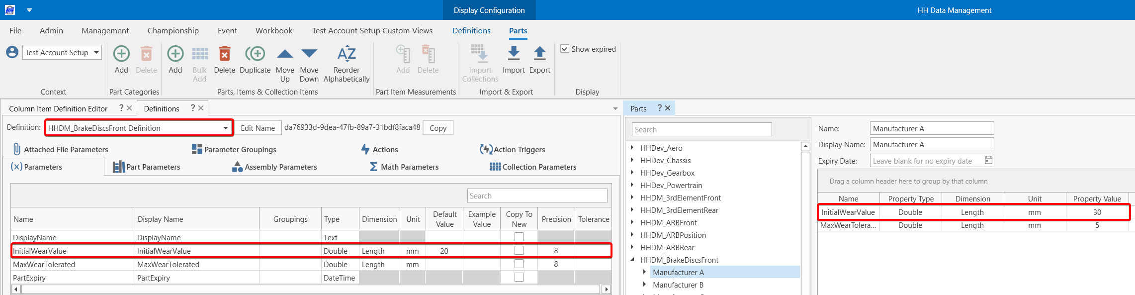 brake set management 12