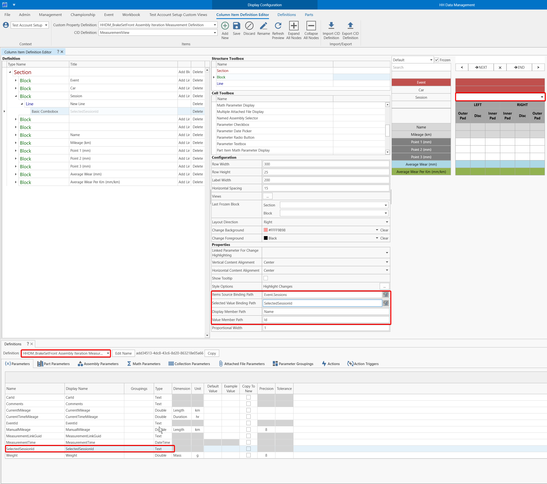 brake set management 13